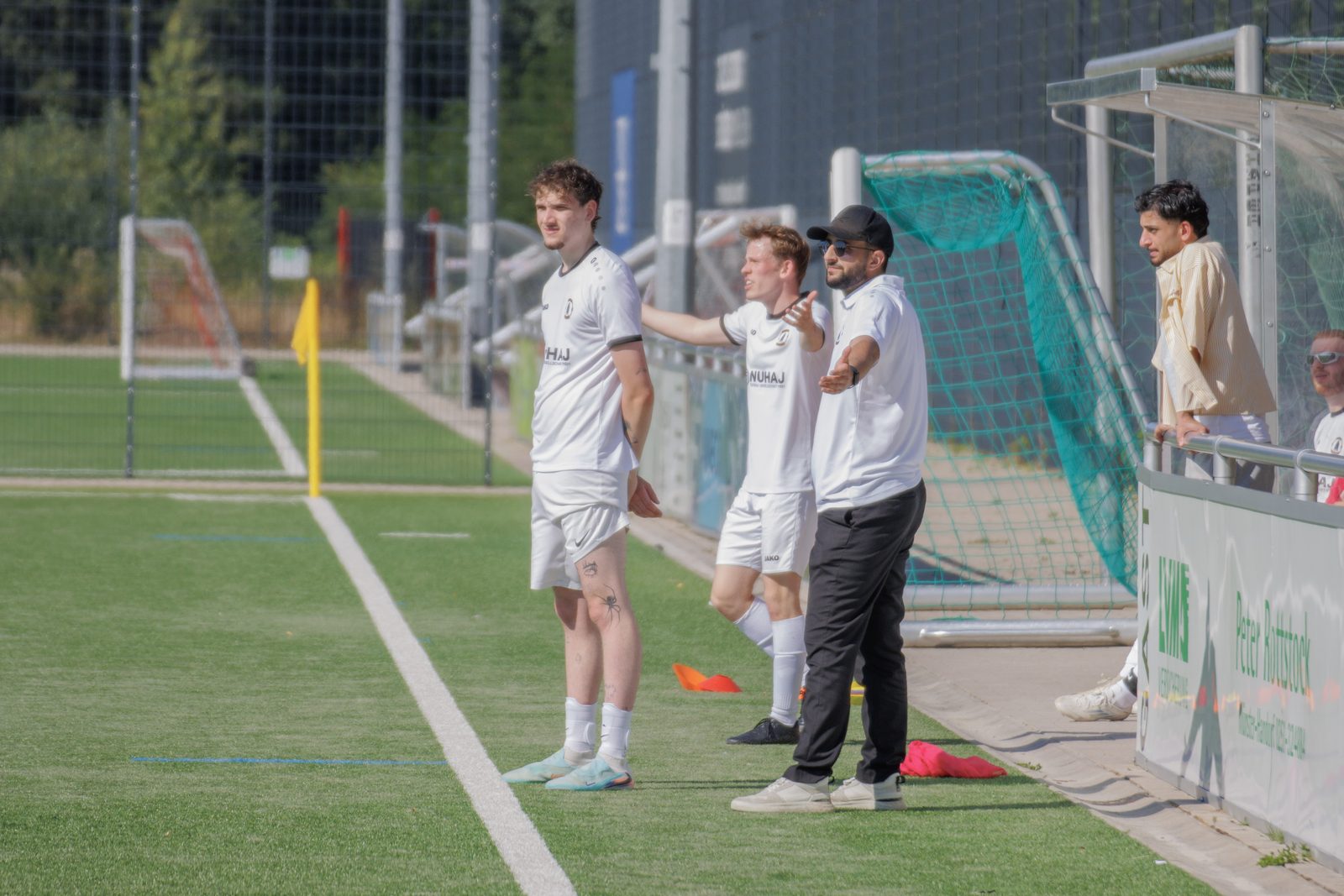 Mannschaftsfoto des SC Münsterland auf einer Treppe